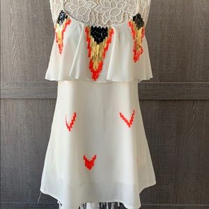 White dress with great details!